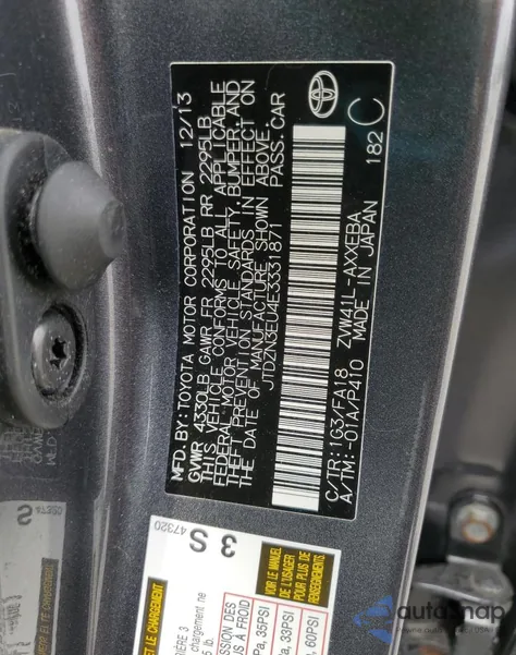 2014 Toyota Prius V из США, поврежденный, VIN JTDZN3EU4E3331871